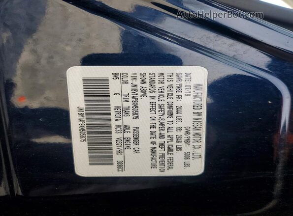 JN1BY1AP9KM505875 2019 INFINITI Q70 Blue Вид підкапотного простору