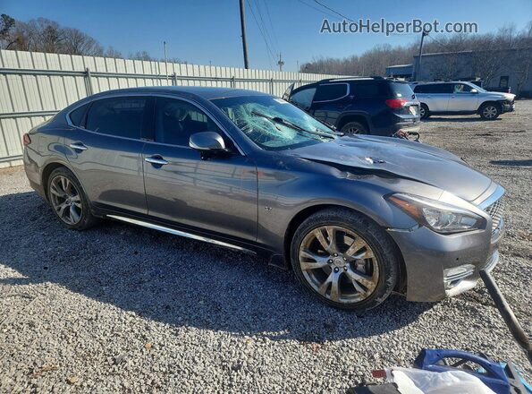 JN1BY1PRXKM725633 2019 INFINITI Q70L Серый Передняя правая четверть