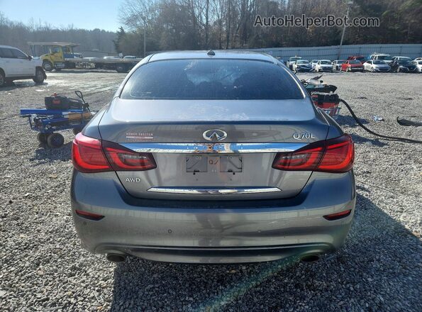 JN1BY1PRXKM725633 2019 INFINITI Q70L Серый Вид сзади