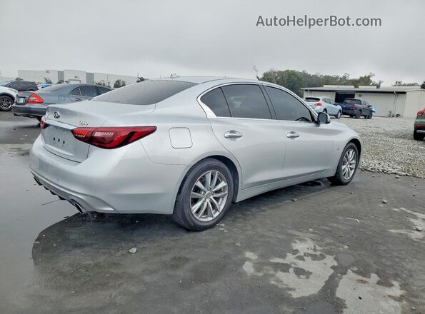 JN1CV7AP6JM240198 2018 INFINITI Q50 Серебряный Задняя правая четверть