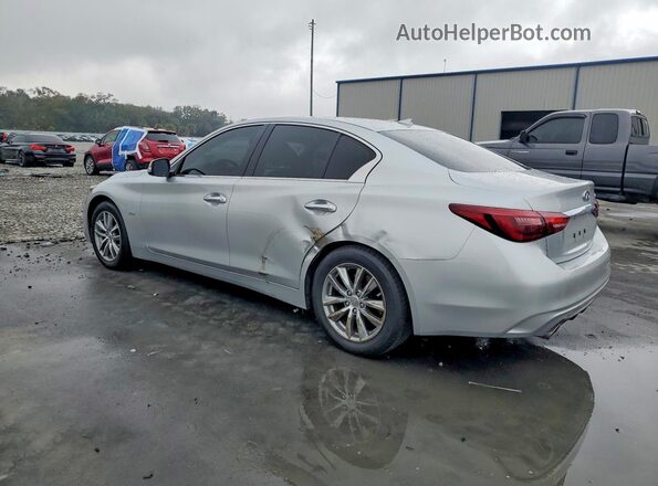 JN1CV7AP6JM240198 2018 INFINITI Q50 Серебряный Задняя левая четверть