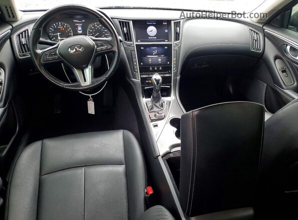 JN1CV7AP6JM240198 2018 INFINITI Q50 Серебряный Вид панели приборов