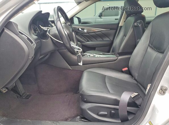 JN1CV7AP6JM240198 2018 INFINITI Q50 Серебряный Вид салона спереди