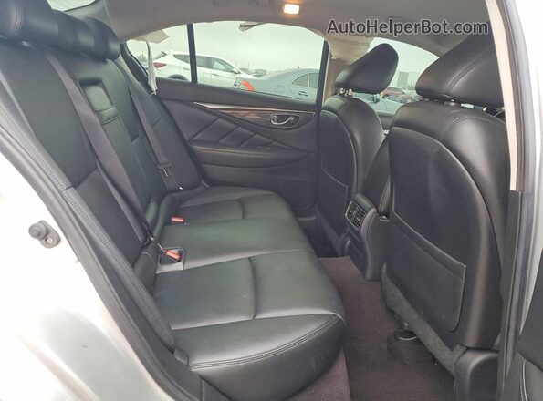 JN1CV7AP6JM240198 2018 INFINITI Q50 Серебряный Вид задних сидений
