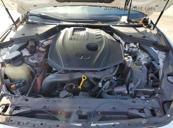 JN1CV7EL2HM320955 2017 INFINITI Q60 Белый Вид задней части салона