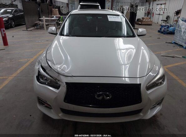 JN1EV7AP0HM731580 2017 INFINITI Q50 White Vista del cuadro de instrumentos
