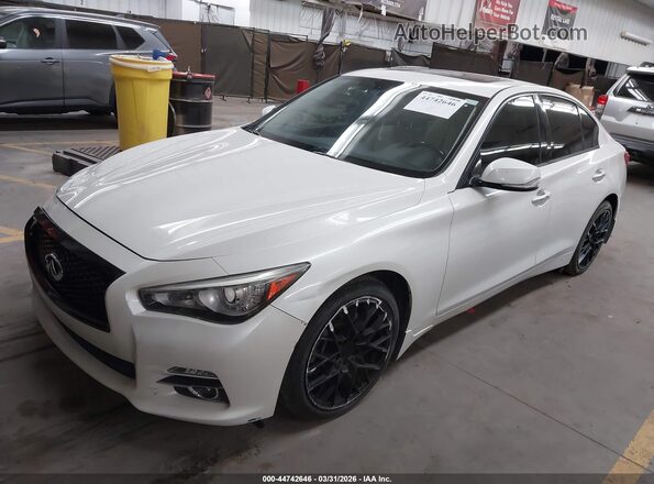 JN1EV7AP0HM731580 2017 INFINITI Q50 White Vista tres cuartos delantera izquierda