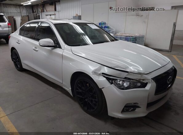 JN1EV7AP0HM731580 2017 INFINITI Q50 White Delantero derecho