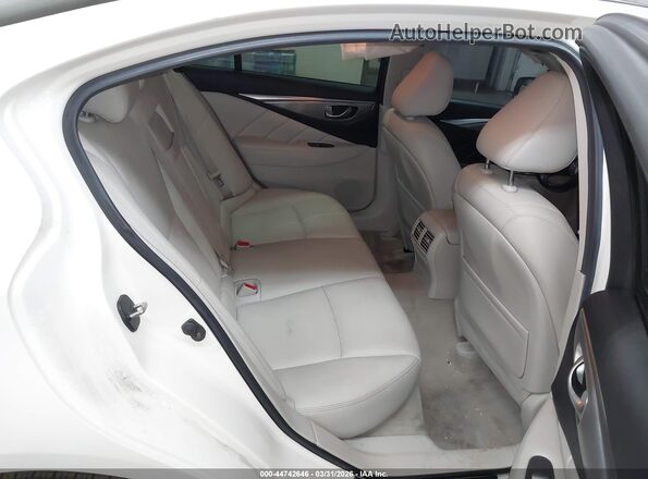 JN1EV7AP0HM731580 2017 INFINITI Q50 White Vista de la etiqueta del VIN