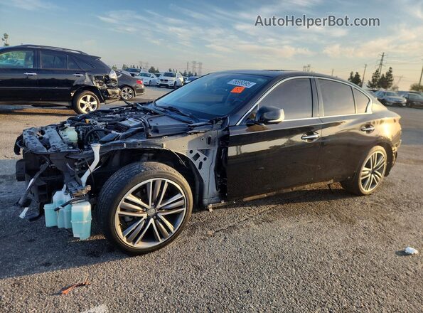 JN1EV7AP2GM303122 2016 INFINITI Q50 Черный Передняя левая четверть