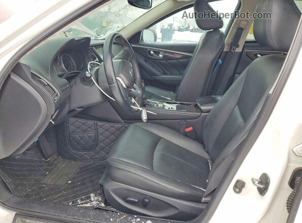 JN1EV7AP3KM510322 2019 INFINITI Q50 White Widok wnętrza z przodu