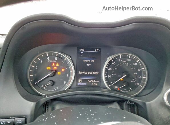 JN1EV7AP3KM510322 2019 INFINITI Q50 White Widok zestawu wskaźników