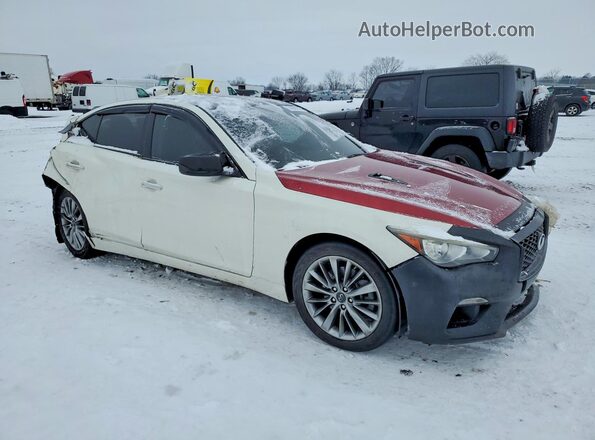 JN1EV7AP3KM510322 2019 INFINITI Q50 White Przód prawy