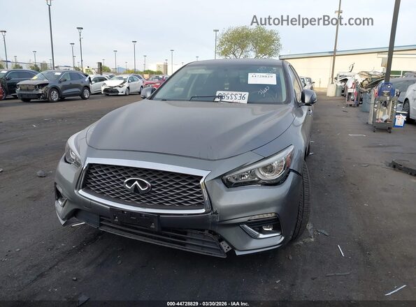 JN1EV7AP3KM542736 2019 INFINITI Q50 Gray Vista interior trasera