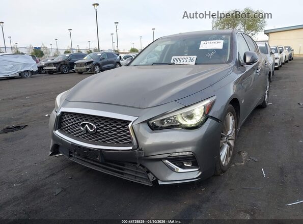 JN1EV7AP3KM542736 2019 INFINITI Q50 Gray Vista frontal