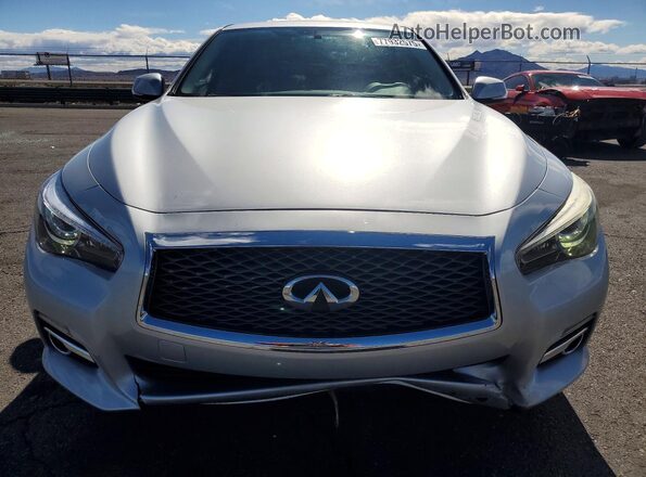 JN1EV7AP4HM744431 2017 INFINITI Q50 Silver Вид спереду