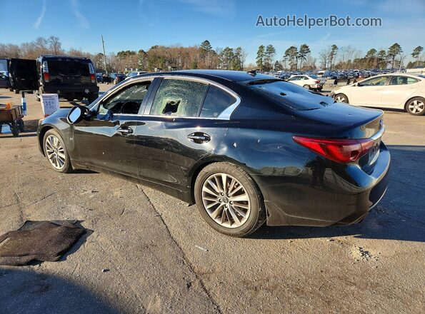 JN1EV7AP4JM354189 2018 INFINITI Q50 Черный Задняя левая четверть