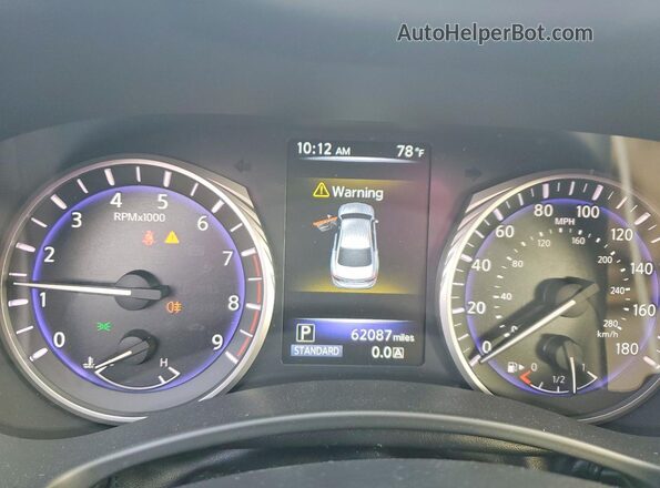 JN1EV7AP5HM733809 2017 INFINITI Q50 Gray Widok zestawu wskaźników