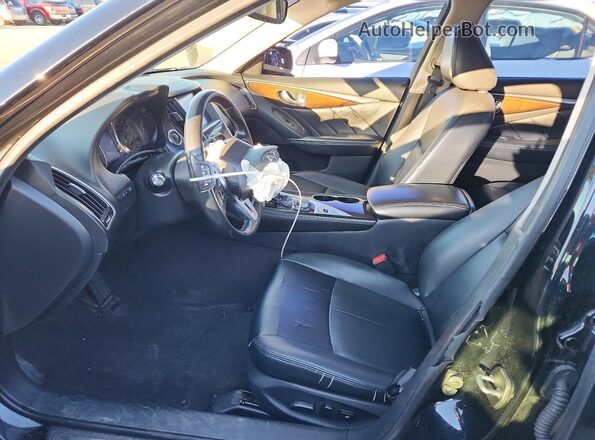 JN1EV7AP5KM516168 2019 INFINITI Q50 Black Вид салону спереду