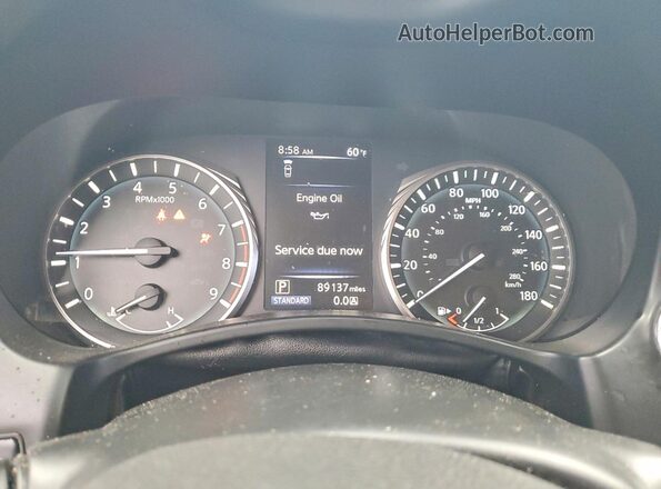 JN1EV7AP5KM516168 2019 INFINITI Q50 Black Вид щитка приладів