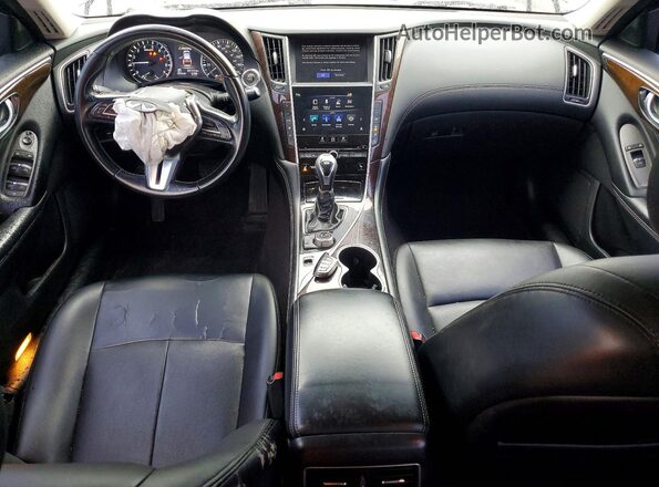 JN1EV7AP5KM516168 2019 INFINITI Q50 Black Вид панелі приладів