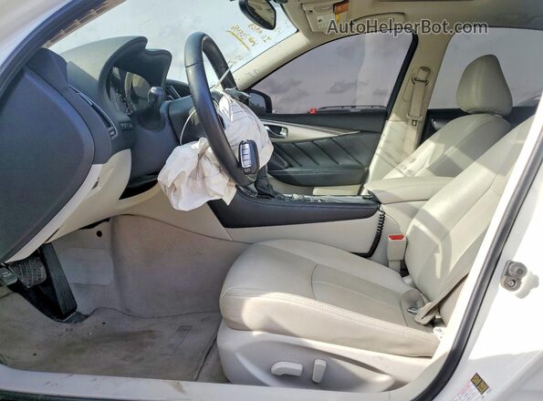 JN1EV7AP5LM205356 2020 INFINITI Q50 White Widok wnętrza z przodu