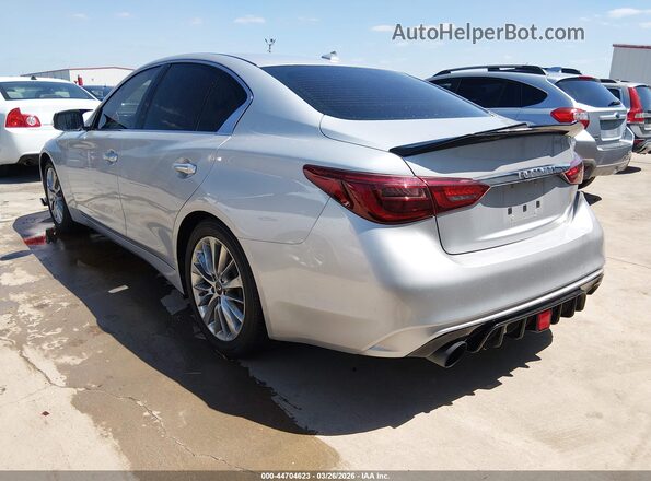 JN1EV7AP6KM517975 2019 INFINITI Q50 Серебряный Задняя левая четверть