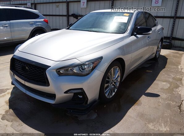 JN1EV7AP6KM517975 2019 INFINITI Q50 Серебряный Передняя левая четверть