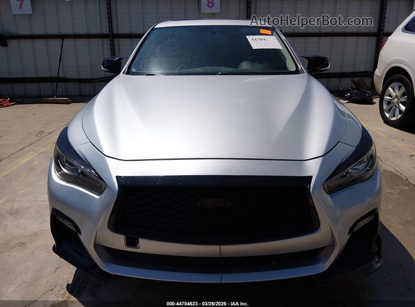 JN1EV7AP6KM517975 2019 INFINITI Q50 Серебряный Вид задней части салона