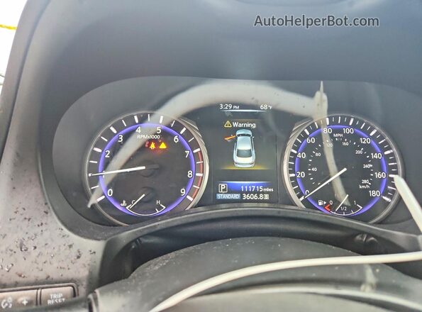 JN1EV7AP8HM739636 2017 INFINITI Q50 Black Vista del cuadro de instrumentos