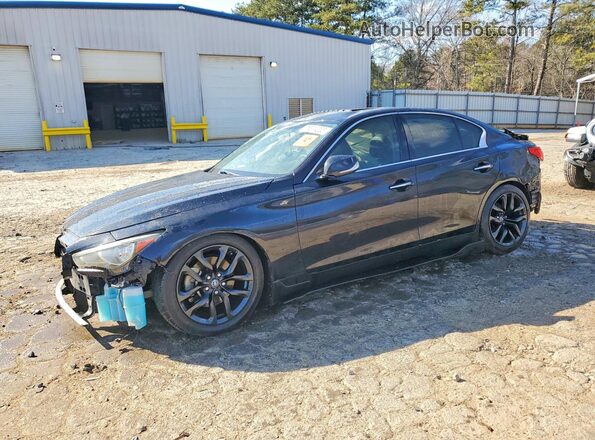 JN1EV7AP8HM741824 2017 INFINITI Q50 Черный Передняя левая четверть