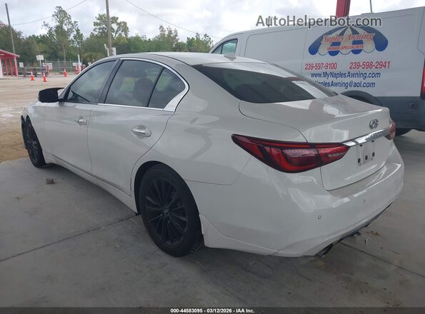 JN1EV7AP8JM358584 2018 INFINITI Q50 Белый Задняя левая четверть