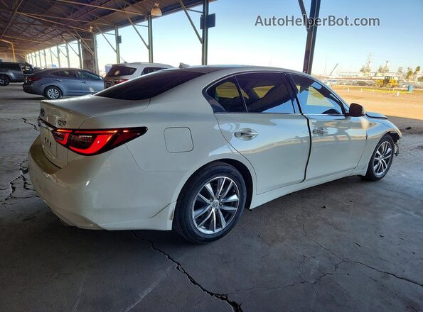 JN1EV7AP8MM701138 2021 INFINITI Q50 Белый Задняя правая четверть
