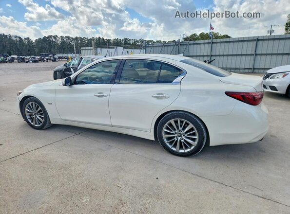 JN1EV7AP9KM510213 2019 INFINITI Q50 Белый Задняя левая четверть