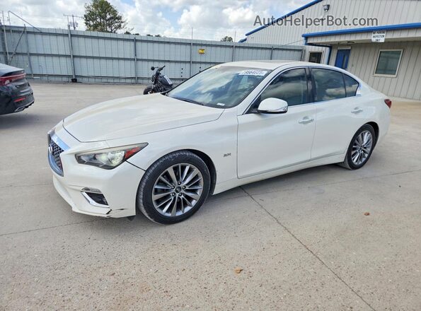 JN1EV7AP9KM510213 2019 INFINITI Q50 Белый Передняя левая четверть