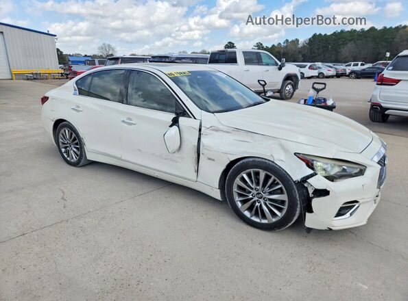 JN1EV7AP9KM510213 2019 INFINITI Q50 Белый Передняя правая четверть