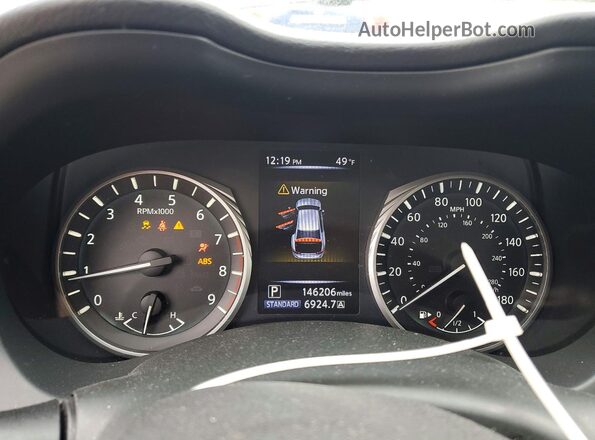 JN1EV7AR0JM443338 2018 INFINITI Q50 Gray Widok zestawu wskaźników