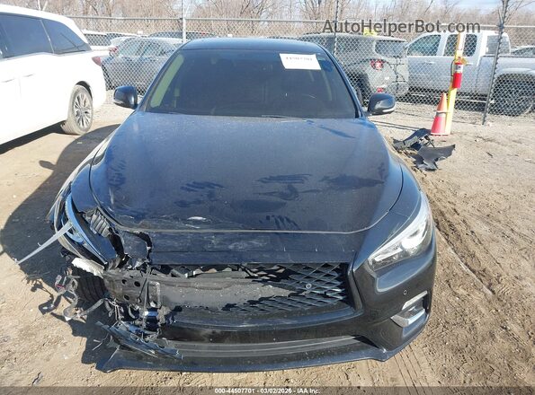 JN1EV7AR2JM432745 2018 INFINITI Q50 Черный Вид задней части салона