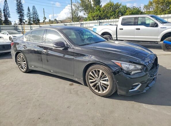 JN1EV7BP1RM600402 2024 INFINITI Q50 Black Delantero derecho