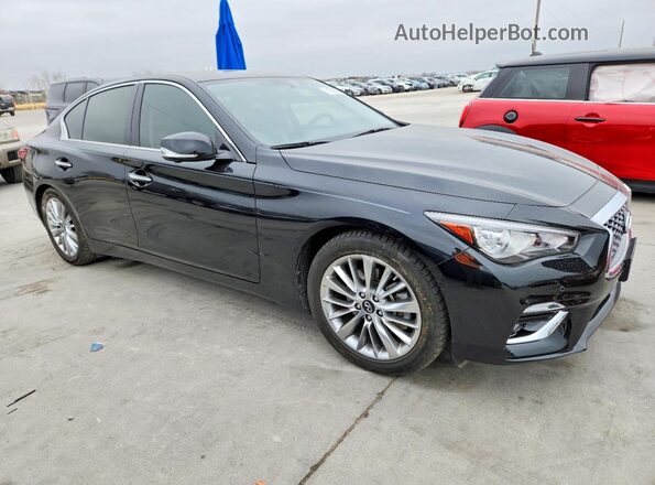 JN1EV7BP2MM705944 2021 INFINITI Q50 Черный Передняя правая четверть