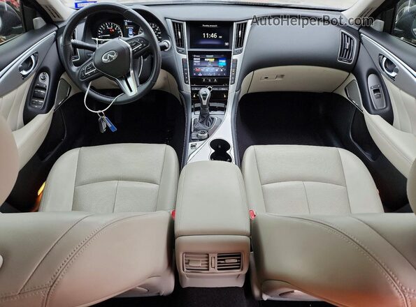 JN1EV7BP2MM705944 2021 INFINITI Q50 Черный Вид панели приборов