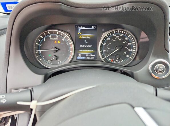 JN1EV7BP2MM705944 2021 INFINITI Q50 Черный Вид щитка приборов
