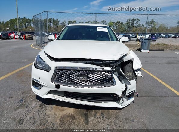 JN1EV7BP6MM703467 2021 INFINITI Q50 White Вид щитка приладів
