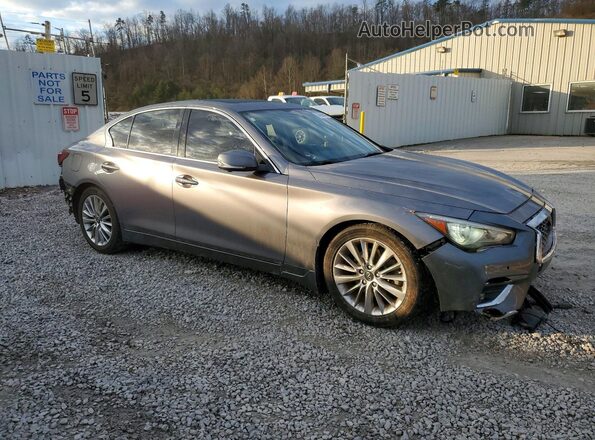 JN1EV7BP6MM703520 2021 INFINITI Q50 Gray Delantero derecho