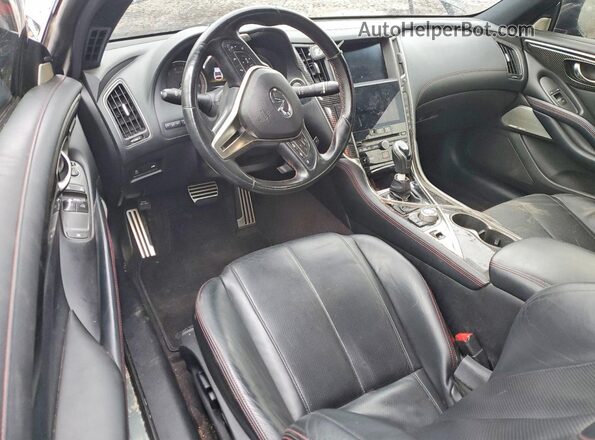 JN1EV7KL6MM470686 2021 INFINITI Q60 Черный Вид панели приборов