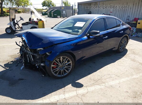 JN1FV7AP2KM780100 2019 INFINITI Q50 Синий Передняя левая четверть