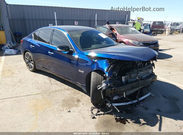 JN1FV7AP2KM780100 2019 INFINITI Q50 Синий Передняя правая четверть