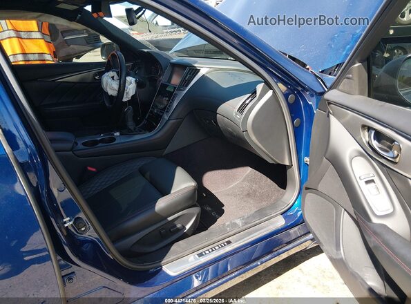 JN1FV7AP2KM780100 2019 INFINITI Q50 Синий Вид салона спереди