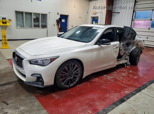 JN1FV7AR2KM830463 2019 INFINITI Q50 White Առջևի ձախ երեք քառորդ տեսարան