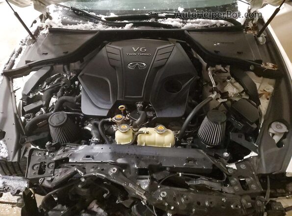 JN1FV7AR4KM800770 2019 INFINITI Q50 White Widok wnętrza z tyłu
